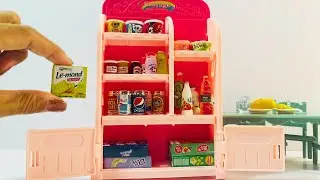 Toy ASMR 💛 Mini Storage Restock & Tiny Snacks 🍪✨  | Satisfying Unboxing No Talking