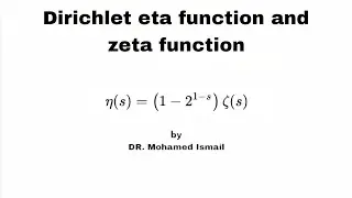 lec 5 Dirichlet eta function and zeta function