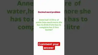 Decimals  word problem question for PSTET CTET exam #maths #decimals #problem  #shorts #ytshorts