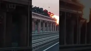Explosion of the Crimean bridge #crimea #bridge #bridgeexplosion #explosion #ukraine
