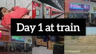 2 ദിവസം ട്രെയിനിൽ ഇരുന്ന് നാട്ടിലേക്ക്..DAY 1 at train #dailyvlog #traveling #trainjourney#longvideo
