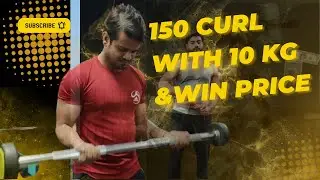Barbell Biceps Curl Challenge | Best Biceps Curl Challenge | 150 Curl with 10 kg Barbell