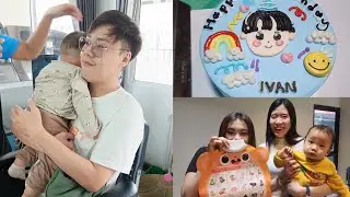 Our Weekend Vlog | baby Ivan's first haircut | Surprise birthday celebration 