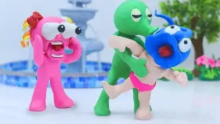 Tiny vs The Hired Boyfriend! The Ultimate Dating Challenge! 💪🆚 Stop-Motion | Clay Mixer Heroes