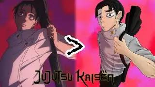 Redrawing a  scene for jjk season 3(3 POINT PERSPECTIVE)