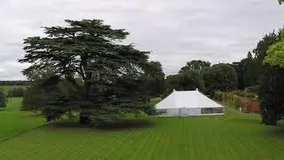 Turvey House Entrance and Drive plus Wedding Marquee