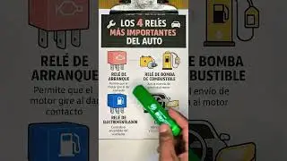 Los 4 Reles m&aacute;s importantes ( Detallado ) 🔥😱 #mechanic #rele #mecanica #automotriz #motor