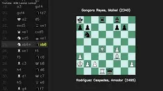 Torre Attack Rodriguez Cespedes Amador 2495 vs Gongora Reyes Maikel 2340