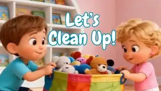 Clean Up Together 🧸 | Fun Clean Up Song for Toddlers | SunnyBops