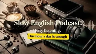 One hour a day is enough to succeed / Slow English Podcast / Easy listening. 