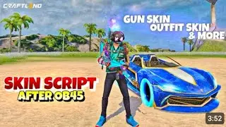 Make evo gun , gun skin , car skin , outfit script in craftland | Free fire Craftland