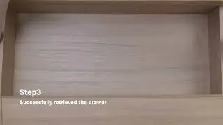 How do I remove the drawers from a LogMith wooden cabinet?