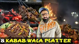 8 kabab Wala Madina Restaurant Ka BBQ Loaded Platter AA Gaya Srf 2500/-RS Me || Karachi Food Street