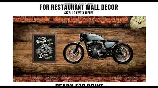 HOW TO MAKE  RESTAURANT  WALL DECOR DESIGN USING CORELDRAW