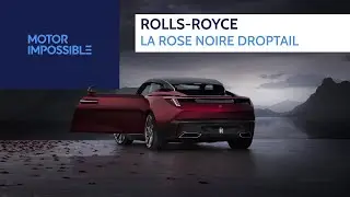 Rolls Royce La Rose Noire Droptail, a dark, daring, and dramatic coach-built masterpiece.
