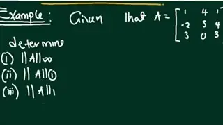 MATRIX NORMS:Numerical Methods-(University Mathematics)