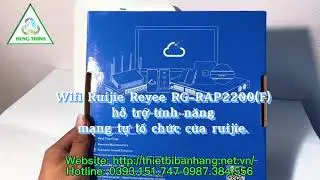 Bộ ph&aacute;t s&oacute;ng Wifi Ruijie RG-RAP2200(F) ốp trần treo tường  c&oacute; chức năng MESH