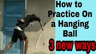 3 creative ways to practice on a hanging ball in hindi.sports yard guide