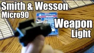 S&W Micro90 pistol light quick showing and comparison.