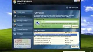 WinPC Antivirus rogue antispyware program