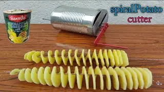 How to make spiral Potato cutter | spring potato machine | DIY potato twister