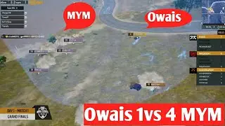 FNATIC OWAIS 1V 4 TEAM MYM 🔥🔥 || PMIS FINALS 2020 |