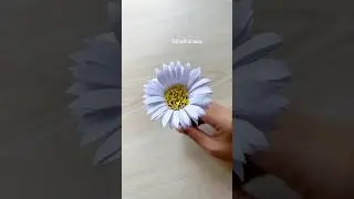 DIY Paper daisy 🌼 making tutorial #craft