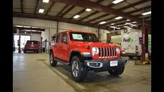 2018 Fire Cracker Red Jeep Wrangler JL Sahara SJ6494 Motor Inn Auto Group