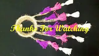 TRADITIONAL TASSELS WALL HANGING AT ZERO COST_TASSEL DREAM CATCHER ON OLD FILTER