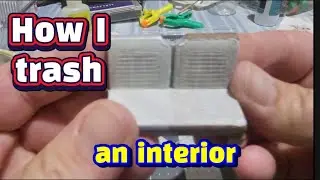 How I trash a model car interior. 