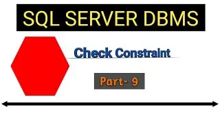 Check constraint in SQL server in hindi