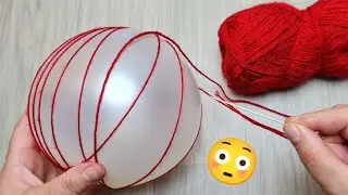 😳ВАУ, ЭТО ОЧЕНЬ ИНТЕРЕСНО😳 ВЫ БУДЕТЕ ШОКИРОВАНЫ, КОГДА УВИДИТЕ, ЧТО Я СДЕЛАЛА С ШАРОМ И НИТЬЮ.