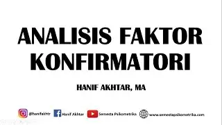 Webinar : Analisis Faktor Konfirmatori (CFA) dengan JASP