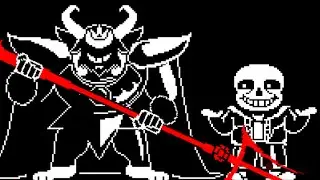 Undertale FALSE RESET  Asgore and Sans戦 Phase1-2 クリア【Undertale Fangame】