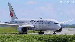 No.19 宮古空港の JAL Boeing 787 の離陸（2025/08/21）