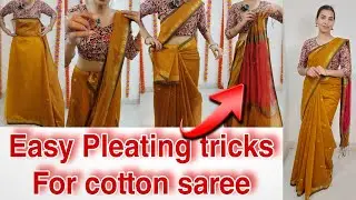 Daily Wear Cotton Saree Draping Tips | Comfortable & Elegant Saree Styling for Beginners