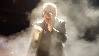 U2 ,Bono, coming on to stage at start of ,Songs of Innocence Tour, Glasgow ,Hydro ,2015