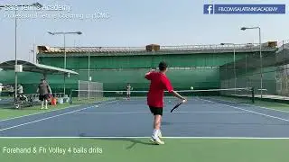 Lớp Tennis N&acirc;ng Cao - Tăng Lực C&uacute; Forehand & Volleys | Sala Tennis Academy