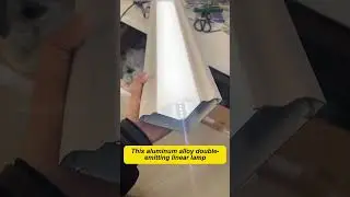 Aluminium alloy double-emitting linear lamp. #lightingdesign #interiordesign #home