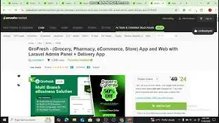 GroFresh - Grocery Pharmacy eCommerce App and Web  Panel + Delivery App Free Nulled Download