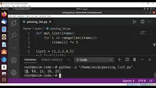 Passing an Entire List to a Function In Python