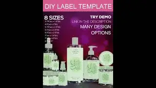 DIY Combo Beauty Branding Label Designs | Printable Body Product Label | Dropper Bottle Common Label