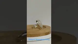 Handmade Natural Moonstone Ring In Sterling Silver