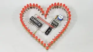Diy Electronic Projects 2022 | Led Chaser With Ne555 Timer Ic