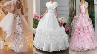 Only beautiful white and pink dress design for girls