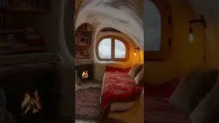 Winter Retreat in a Cozy cave Warm Nights by the Fire  #CozyRetreat #WinterComfort #CabinDream