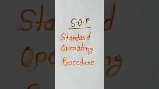 full form of SOP || #shorts #SOP #Anshumendra