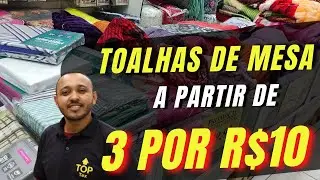 TOALHAS DE MESA 3 POR R$10 QUEIMA DE ESTOQUE