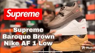 Cop or Drop the #supreme  x Nike Air Force 1 Baroque Brown🤔 #sneaker #nike #sneakerhead #kicks