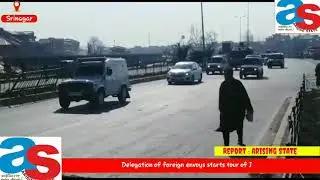 Delegation of foreign envoys starts tour of J&k, reaches Valley amid tight security.